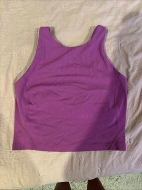 lululemon athletica Purple Sleeveless Crop Tank Top